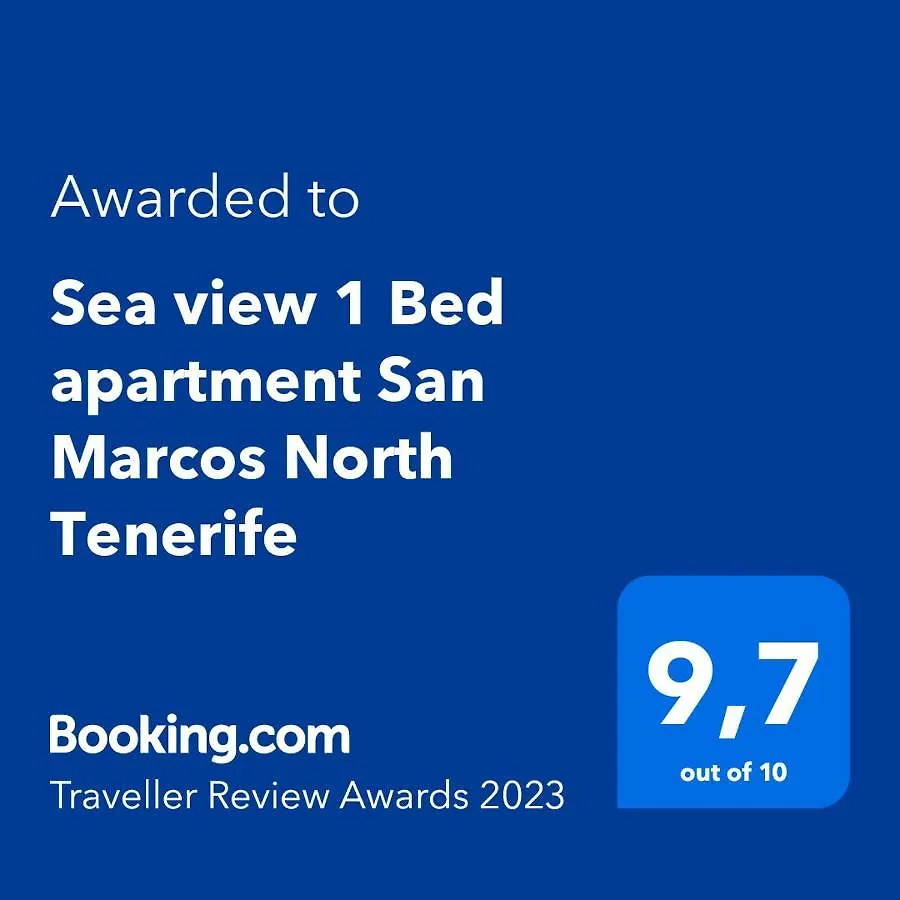 Sea View 1 Bed Studio Apartment San Marcos North Tenerife Španělsko